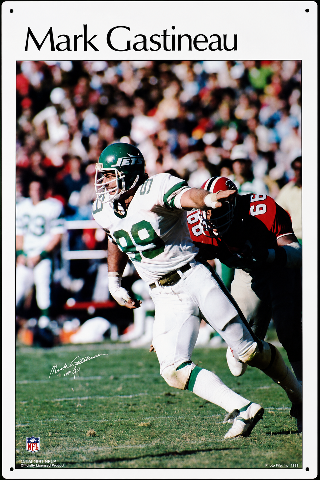 Mark Gastineau New York Jets Football Wall Sign