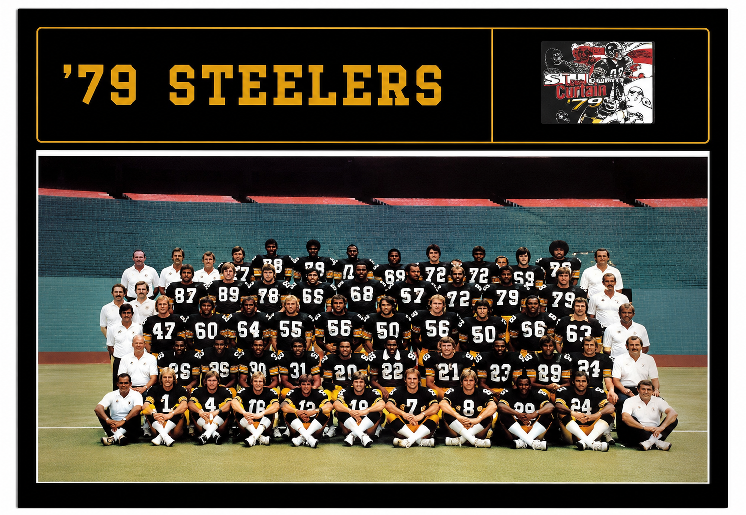 1979 Steelers Team Photo Wall Art Print