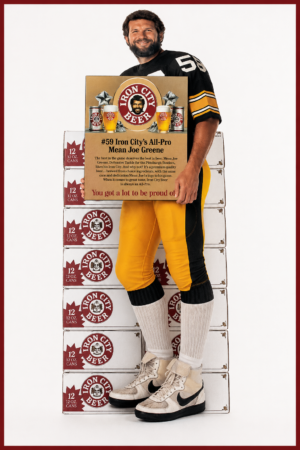 Mean Joe Greene Iron City Beer Football Poster