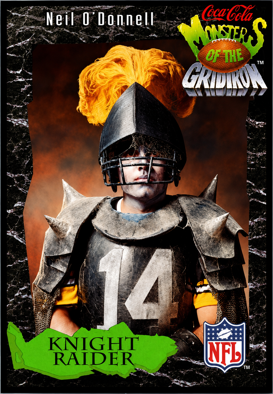 Neil O’Donnell Knight Raider Football Poster