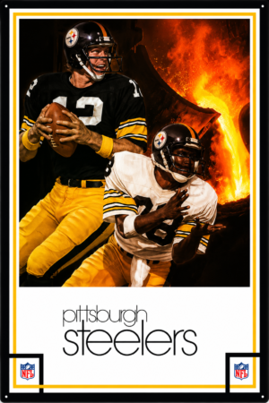 Pittsburgh Steelers Football Players Framed Wall Art
