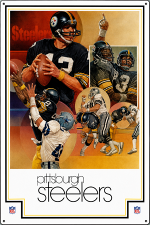 Pittsburgh Steelers Football Collage Wall Art Print