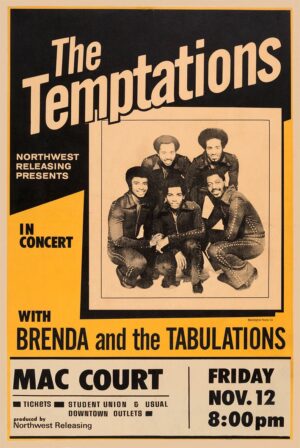 The Temptations and Brenda & the Tabulations Concert Poster