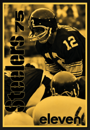 Sepia Football Player Number 12 Steelers-Style Wall Art