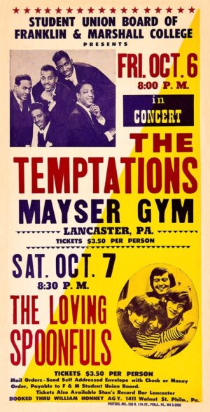 The Temptations & Loving Spoonfuls Concert Poster