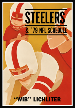 Steelers & ’79 NFL Schedule Football Wall Art