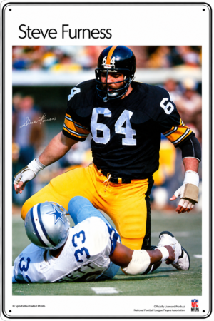 Steve Furness #64 Football Action Wall Sign