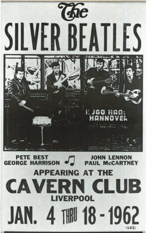 The Silver Beatles Cavern Club Liverpool 1962 Poster