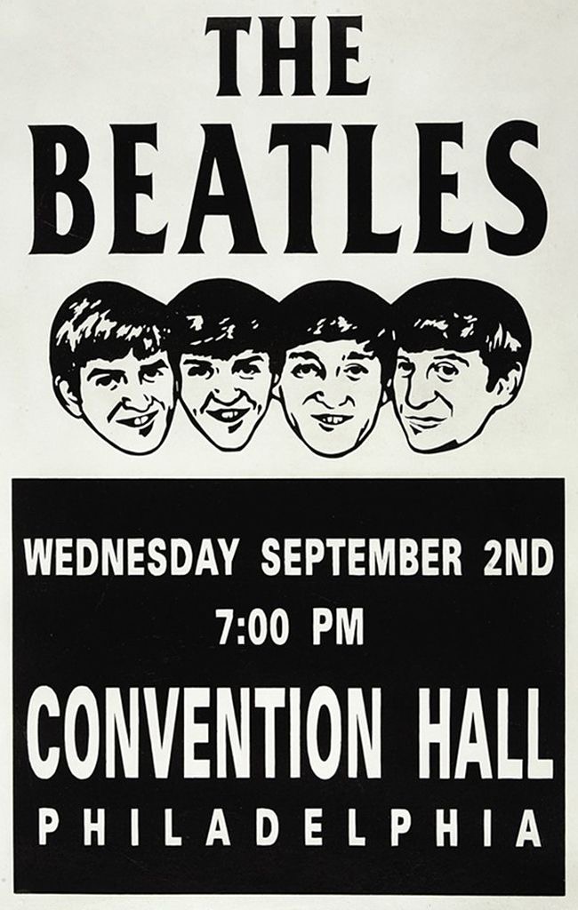 The Beatles Philadelphia Convention Hall Poster-Style Wall Art