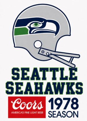 Seattle Seahawks 1978 Season Coors Football Poster