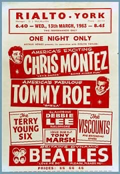 Rialto York 1963 Beatles Concert Poster Design