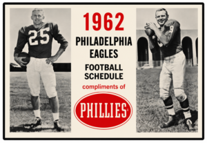 1962 Philadelphia Eagles Football Schedule Vintage-Style Wall Art