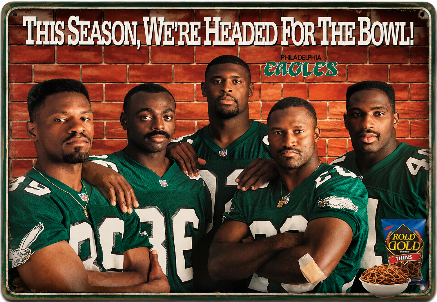 Philadelphia Eagles This Season We’re Headed for the Bowl Metal Sign