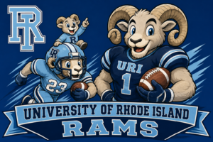 University of Rhode Island Rams Football Graphic Wall Art