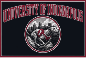 University of Indianapolis Running Dog Wall Art