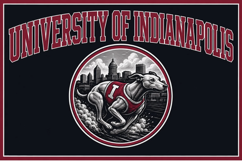 University of Indianapolis Running Dog Wall Art