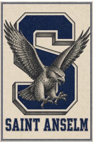 Saint Anselm Eagle Vintage-Style Wall Art Print