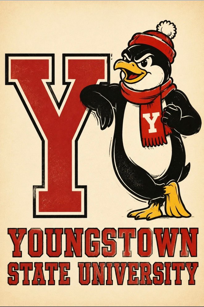 Youngstown State Penguin Y Graphic Wall Art