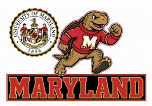 Maryland Terrapins Mascot and University Seal Graphic