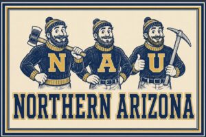 Northern Arizona NAU Miners Retro-Style Wall Art Print