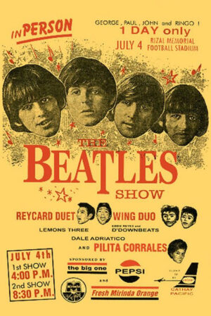 Beatles In Person Beatle Show Concert Poster Design