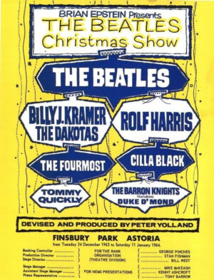 The Beatles Christmas Show Retro Concert Poster