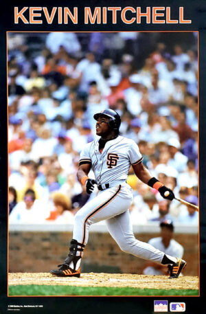 Kevin Mitchell San Francisco Giants Baseball Action Poster