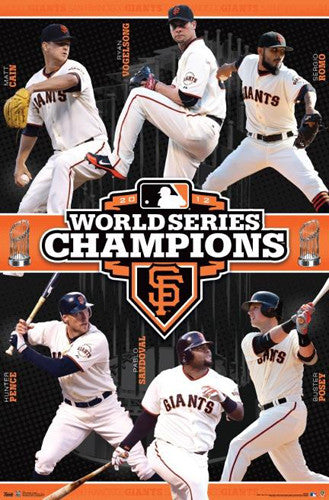 2012 World Series Champions Baseball Wall Art Poster