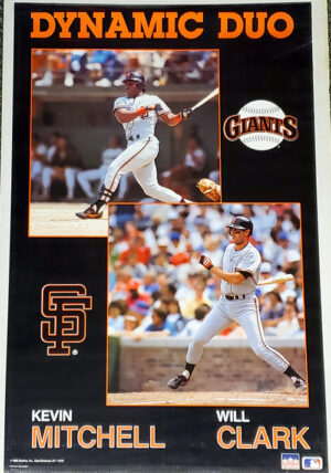 San Francisco Giants Dynamic Duo Kevin Mitchell & Will Clark Poster