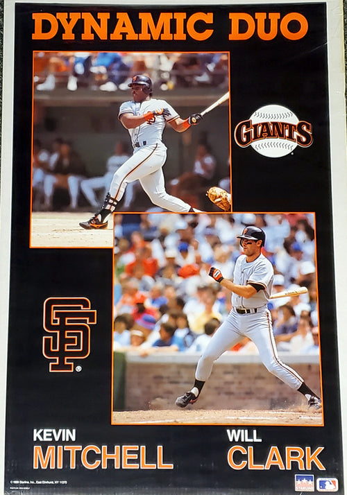 San Francisco Giants Dynamic Duo Kevin Mitchell & Will Clark Poster