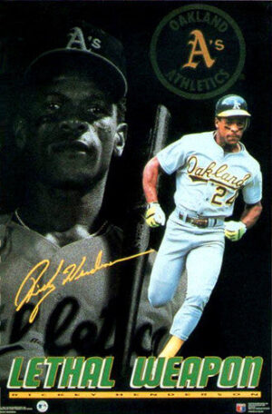 Oakland A's Lethal Weapon Baseball Poster