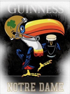 Guinness Notre Dame Football Leprechaun Wall Art