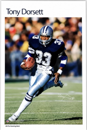 Tony Dorsett #33 Football Player Action Photo Print
