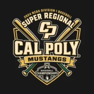 Cal Poly Mustangs 2024 Baseball Super Regional Graphic