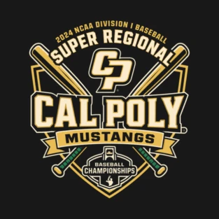 Cal Poly Mustangs 2024 Baseball Super Regional Graphic