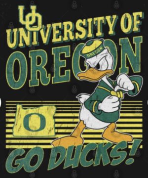 University of Oregon Go Ducks Duck Graphic