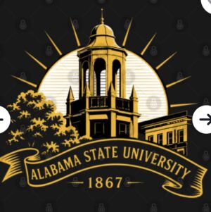 Alabama State University Building Graphic Wall Art