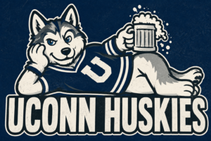 Husky in Jersey UCONN HUSKIES Graphic Wall Art
