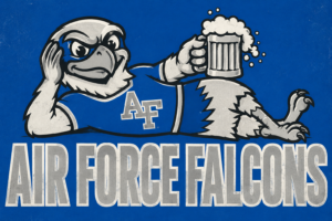 Air Force Falcons Cartoon Falcon Beer Mug Graphic