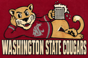 Washington State Cougars Vintage-Style Cougar Graphic
