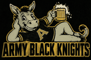 Army Black Knights Donkey Beer Graphic