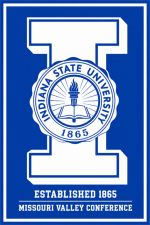 Indiana State University 1865 Blue and White Wall Art