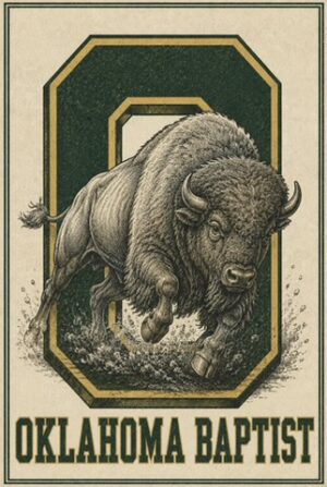Oklahoma Baptist Bison Vintage-Style Wall Art