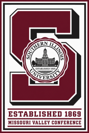 Southern Illinois University Maroon Map Wall Art