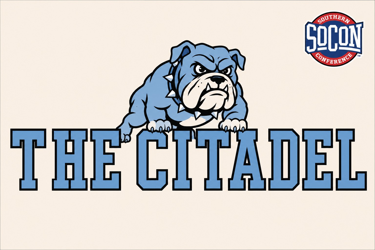 The Citadel Bulldog Southern Conference Graphic Wall Art