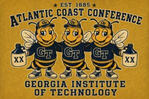 Georgia Tech Yellow Jackets Atlantic Coast Conference Graphic