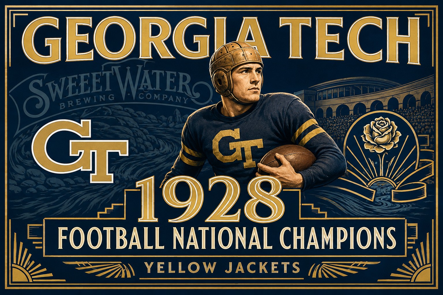 Georgia Tech 1928 Football National Champions Wall Art