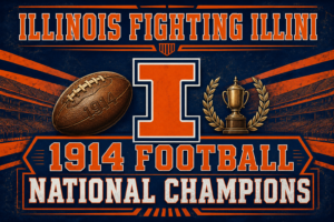 Illinois Fighting Illini 1914 Football National Champions Wall Art
