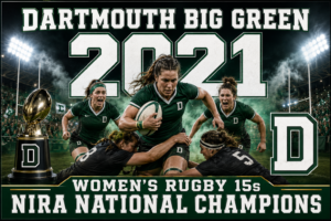 Dartmouth Big Green Women’s Rugby 15s 2021 Wall Art