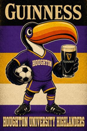 Guinness Toucan Houghton University Highlanders Wall Art